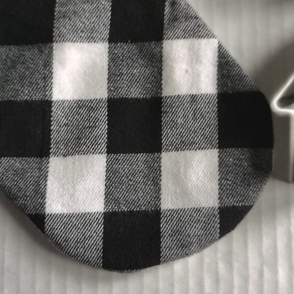 Buffalo Plaid Dog Stocking With Dog Bone Cookie Cutters Dog Christmas Ornaments - Picture 8 of 16